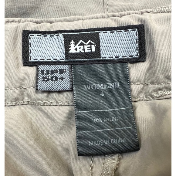 REI Belted Cargo Hiking Classic Sahara Convertible Pants Size 4 - Picture 7 of 8